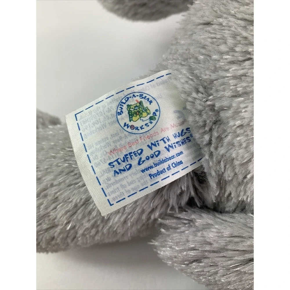 Build A Bear BAB Gray & Pink Kitty Cat Whiskers & Eyelashes 17